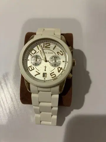 Michael Kors 화이트 골드 크로노그래프