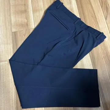 네이비 슬랙스 허리 조절 가능