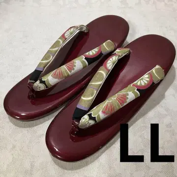 조리 [ 25cm ] 미사용품 LL 사이즈 일본 의류 에나멜 기모노