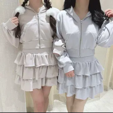 evelyn 티어드 리본 셋업