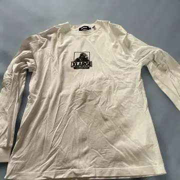 XLARGE 화이트 로고 프린트 긴팔 셔츠 M 롱티