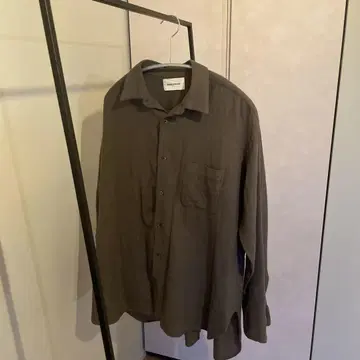 markaware 울 100% 올리브 긴팔 셔츠 사이즈 2