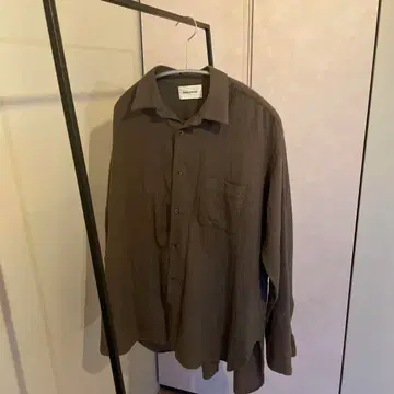 markaware 울 100% 올리브 긴팔 셔츠 사이즈 2