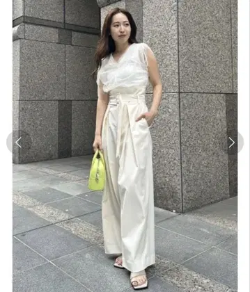 FRAY ID 2way 슈퍼 하이웨스트 팬츠 화이트