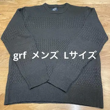 grf 니트 스웨터 남성용 L 블랙