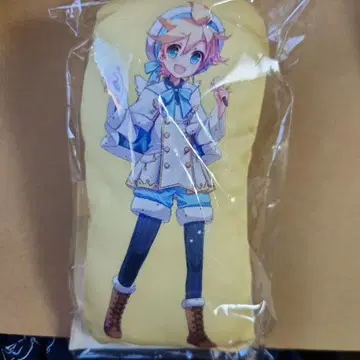 카가미네 렌 미니 쿠션 키링 벽돌색