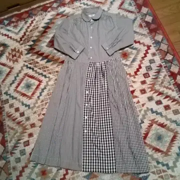MORIKAGE SHIRT 깅엄 체크 원피스