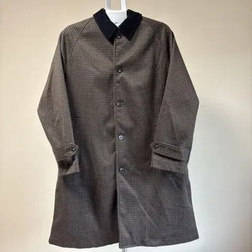 BACK NUMBER 브라운 계열 체크 코트