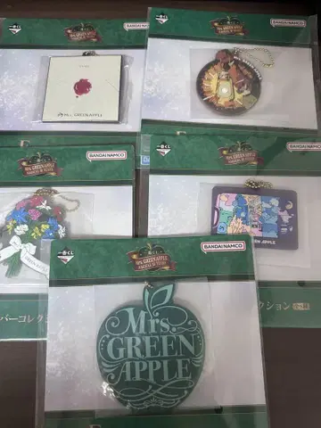 Mrs. GREEN APPLE 제일복권 E상 러버 컬렉션 5종 세트