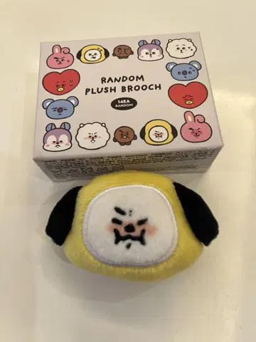 BT21 페이스 브로치 TODAY'S FACE 랜덤 CHIMMY 화남