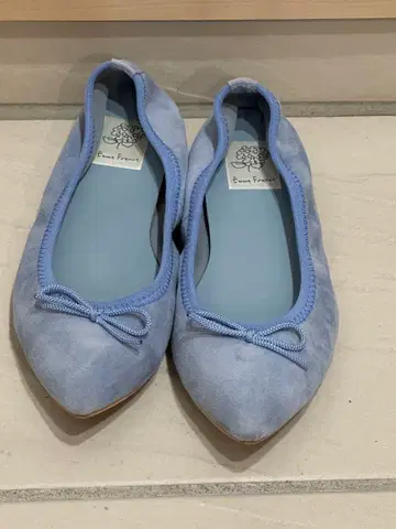 엠마 프랜시스 라이트 블루 플랫슈즈 24.5cm