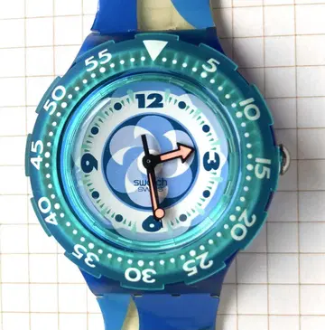 [ 미사용/가동품 ] Swatch 스쿠바 Pacific Beach 돌고래