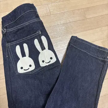 [ cune ] 보통 복수 토끼 데님 [ 새상품급 ]