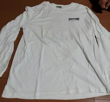 THRASHER 긴팔 T셔츠 XL 화이트 스케이트보드