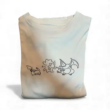 나가바 유 피카츄 리자몽 T셔츠