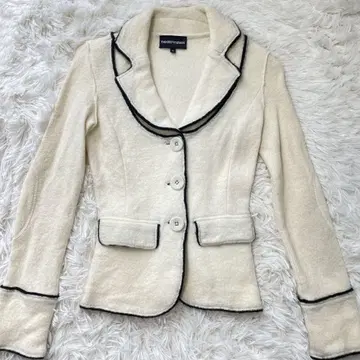 EMPORIO ARMANI 아이보리 테일러드 자켓