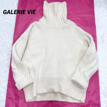 [ 새상품급 ] 갤러리 바이 파인 울 하이넥 풀오버 아이보리