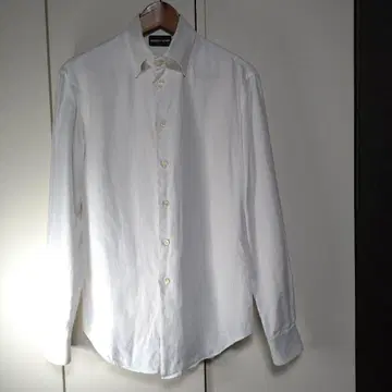 EMPORIO ARMANI 화이트 긴팔 셔츠