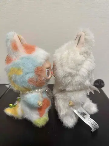zimomo 봉제 인형 복슬복슬 키링 2체 세트