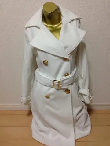 [ 1710 ] CREED 롱 코트 화이트 M