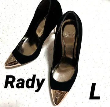 컨디션 최상 [ Rady 레이디 ] 블랙 골드 하이힐/펌프스