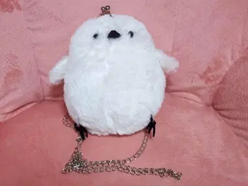 새 모양 인조 모피 숄더백