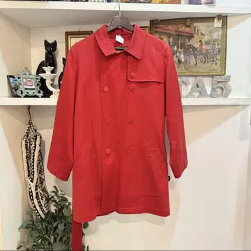 Aguascutum/trench coat 아쿠아 스큐텀 트렌치코트/빨간색