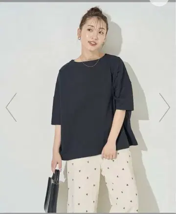 FREAK'S STORE 보트넥 바스크 반팔 T셔츠 25SS