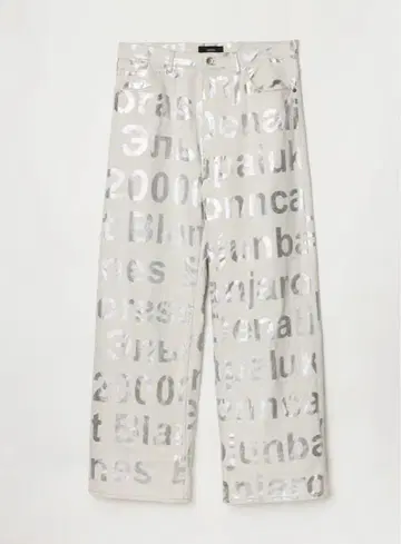 ensou. Big-E 4PK Jeans (White x Silver)