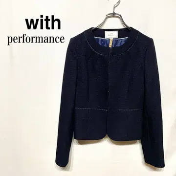 with performance 노카라 자켓 긴팔 포멀 후크