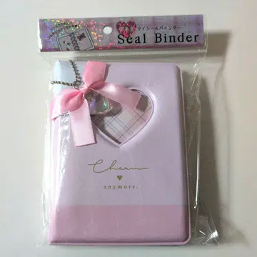 씰북 씰 바인더 핑크 리본 하트 미개봉 새상품