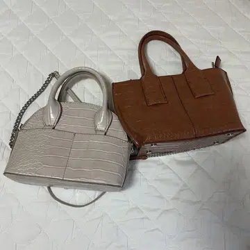 ZARA 크로커다일풍 핸드백 2세트