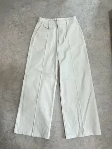 MOUSSY 화이트 와이드 팬츠 사이즈 1