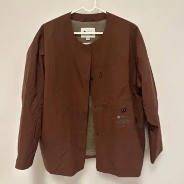 브라운 노카라 자켓