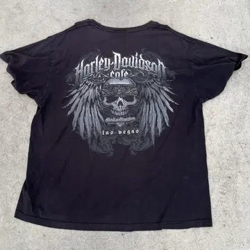 Harley-Davidson 90s 블랙스컬 티셔츠 라스베가스