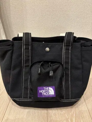 THE NORTH FACE 토트백 블랙 퍼플 라벨