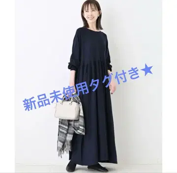 택 포함 미사용 새상품 슬로브 이에나 개더 니트 원피스