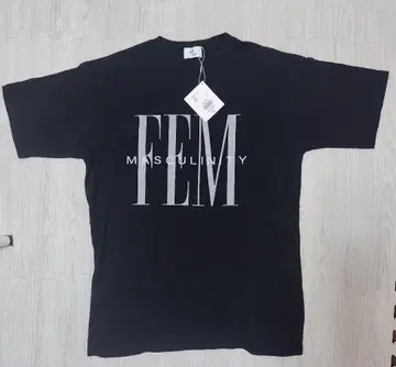 FEM MASCUILITY ME 블랙 T셔츠 사이즈 F