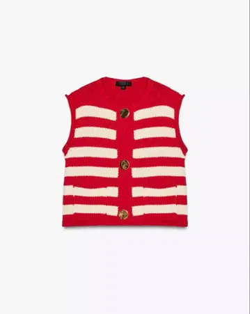 ZARA 스트라이프 패턴 니트 베스트 완판템