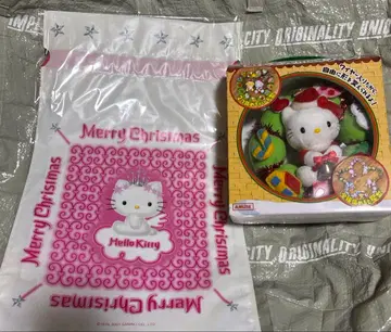 산리오 초레어 헬로키티 크리스마스 리스 봉제 인형 기프트 백
