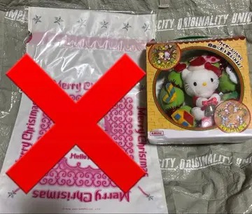 산리오 초레어 헬로키티 크리스마스 리스 봉제 인형 기프트 백