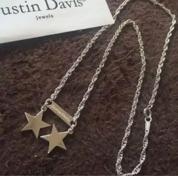 이세탄 한정 새상품 JUSTIN DAVIS 스타 목걸이 40cm 완판