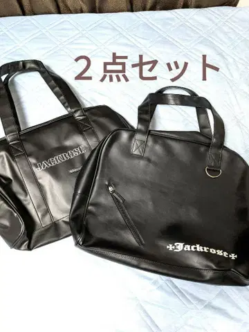 Jackrose 블랙 토트백 2세트
