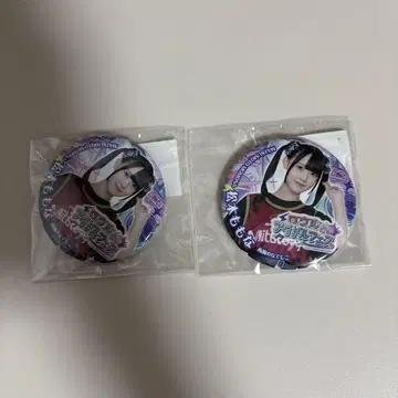 로울과 아이돌 페스티벌 타카네노 나데시코 마츠모토 모모 캔뱃지 2점