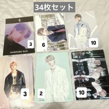 JO1 시로이와 루키 플라이어 34장 세트