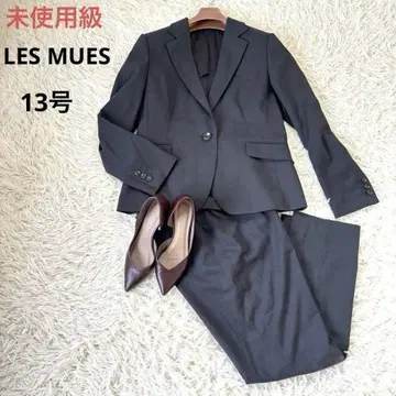 미사용급 LESMUES 아오키 수트 셋업 다크 그레이 13호 워셔블
