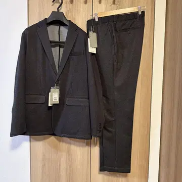 아바하우스 캐주얼 수트 다크 그레이 폴리에스테르 혼방
