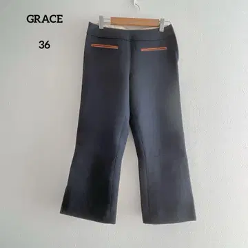 GRACE 팬츠 영국제 울 일본제 36 블랙