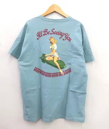 BUZZ RICKSON'S 핀업걸 프린트 T셔츠