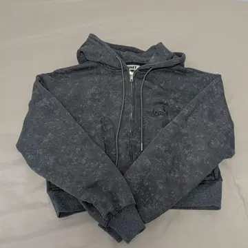 NKNIT 그레이 더블 지퍼 후드티